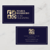Luxuriöse Reinigung Visitenkarte (Vorne/Hinten)