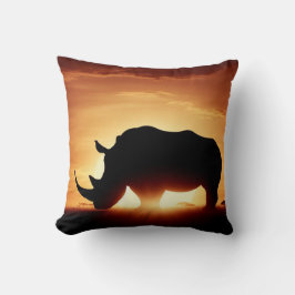 Luxuriöse Rhinoceros Pillow for Wildlife Lovers Kissen