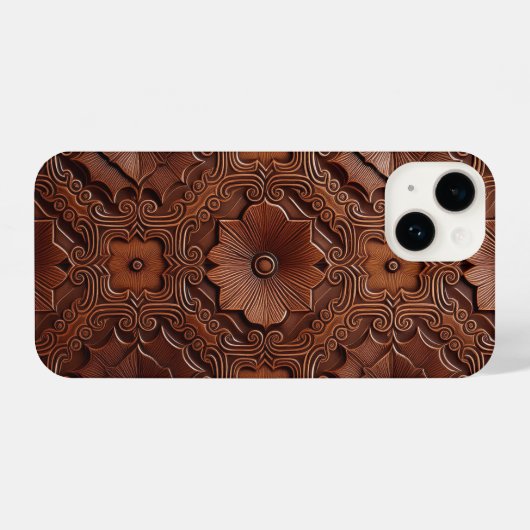 Luxuriöse Rich Mahogany iPhone Case iPhone Hülle (Rückseite (Horizontal))