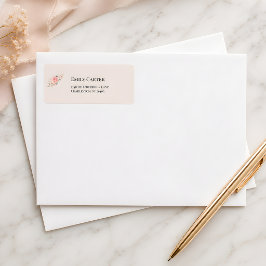 Luxuriöse Rokoko-Hochzeitsadresse Adressaufkleber