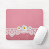 Luxuriöse Romantische Pink Lace Mousepad (Mit Mouse)