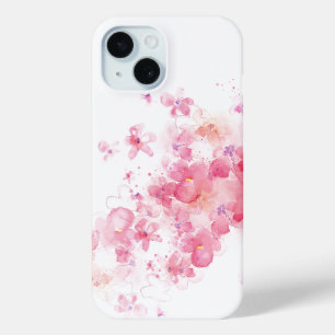 Luxuriöse rosa Blume Floral Wasserfarbe Abstrakte  Case-Mate iPhone Hülle