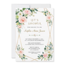 Luxuriöse Rosa Blume Gold Frame Brautparty