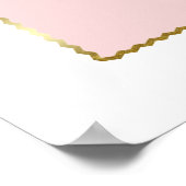 Luxuriöse rosa Blume Heilige Kommune Begrüßungszei Poster (Ecke)