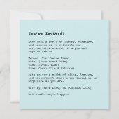 Luxuriöse Rosa Leopard Elegance Einladung (Rückseite)