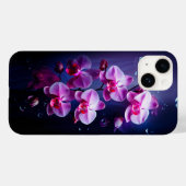 Luxuriöse rosa Orchid-Blume Case-Mate iPhone Hülle (Rückseite (Horizontal))
