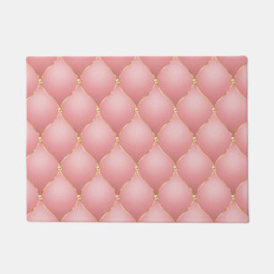 Luxuriöse Rosa Rose Gold Diamond gepolstertes Must Fußmatte