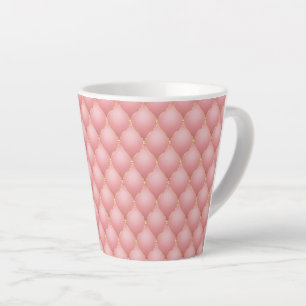 Luxuriöse Rosa Rose Gold Diamond gepolstertes Must Milchtasse