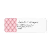 Luxuriöse rosa Tufit Diamond-Muster Adresse (Vorne)