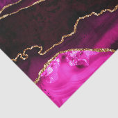 Luxuriöse Rosa und Gold Glitzer Agate Happy Birthd Seidenpapier (Ausschnitt)