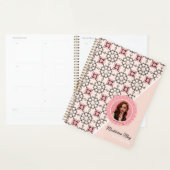 Luxuriöse rosa und schwarze Muster mit Foto Social Planer (Anzeige)