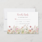 Luxuriöse, rosa Wildblume Freundliche Antwort Hoch (Vorderseite)