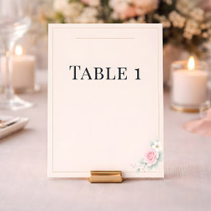 Luxuriöse rosafarbene Tischkarten für die Hochzeit Einladung