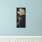 Luxuriöse Rose Canva Leinwanddruck (Insitu (Holzboden))