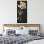 Luxuriöse Rose Canva Leinwanddruck (Insitu (Schlafzimmer))
