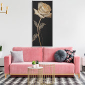 Luxuriöse Rose Canva Leinwanddruck (Insitu (Wohnzimmer))
