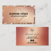 Luxuriöse Rose Gold Badehaut und Körper Visitenkarte (Vorne/Hinten)