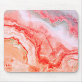 Luxuriöse Rose Gold Blush Mineral Agate Mousepad (Vorne)