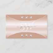 Luxuriöse Rose Gold Decor Juwelen und Monogram Visitenkarte (Vorderseite)