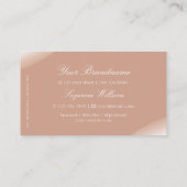 Luxuriöse Rose Gold Dekoration mit Sparkle Juwelen Visitenkarte (Rückseite)