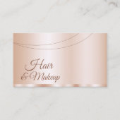 Luxuriöse Rose Gold Glamour Beruflich Einfach Visitenkarte (Vorderseite)