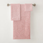 Luxuriöse Rose Gold Glitzer Badhandtuch Set (Insitu)