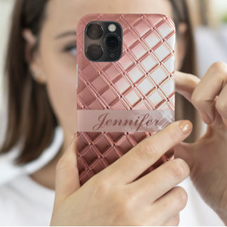 Luxuriöse Rose Gold Glitzer Custom Fügen Sie Ihren Case-Mate iPhone Hülle