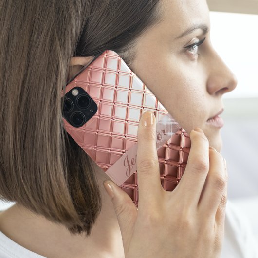 Luxuriöse Rose Gold Glitzer Custom Fügen Sie Ihren Case-Mate iPhone Hülle