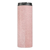 Luxuriöse Rose Gold Glitzer Design Thermosbecher (Rückseite)