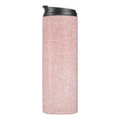 Luxuriöse Rose Gold Glitzer Design Thermosbecher (Nach rechts gedreht)