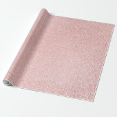 Luxuriöse Rose Gold Glitzer Geschenkpapier (Ungerollt)