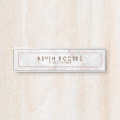 Luxuriöse Rose-Gold-Imitate Marmorstruktur Türschild (Vorderseite )