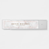 Luxuriöse Rose-Gold-Imitate Marmorstruktur Türschild (Vorderseite )