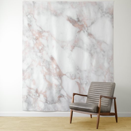 Luxuriöse Rose-Gold-Imitate Marmorstruktur Wandteppich (Beispiel)