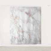 Luxuriöse Rose-Gold-Imitate Marmorstruktur Wandteppich (Vorderseite)