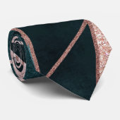 Luxuriöse Rose Gold Künstlerisches Muster Krawatte (Gerollt)