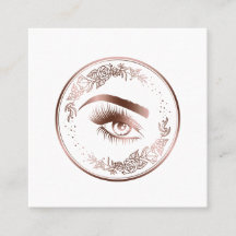 Luxuriöse Rose Gold Lashes Circle Eyes Brows