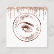 Luxuriöse Rose Gold Lashes Circle Eyes Brows