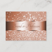 Luxuriöse Rose Gold Leuchtender Glitzer Sparkle St Visitenkarte (Vorderseite)