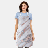 Luxuriöse Rose Gold Marmor Schürze (Getragen)