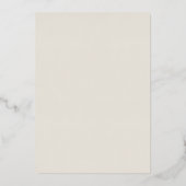 Luxuriöse Rose Gold Mittelmeer Hochzeit Folieneinladung (Rückseite)