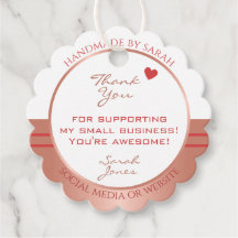 Luxuriöse Rose Gold und White Packaging Vielen Dan