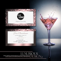Luxuriöse Rose Rosa und Weißer Glitzer