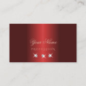 Luxuriöse Rote Rose Gold Sparkle Diamonds Luxe Gla Visitenkarte (Vorderseite)