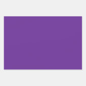 Luxuriöse Royal Lila und Gold Damask Gemustert Geschenkpapier Set (Vorderseite 2)