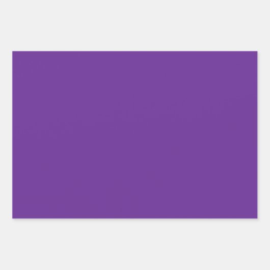 Luxuriöse Royal Lila und Gold Damask Gemustert Geschenkpapier Set (Vorderseite 2)