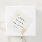 Luxuriöse Rustikale Blumige Hochzeit Geschenkanhänger (Beispiel)