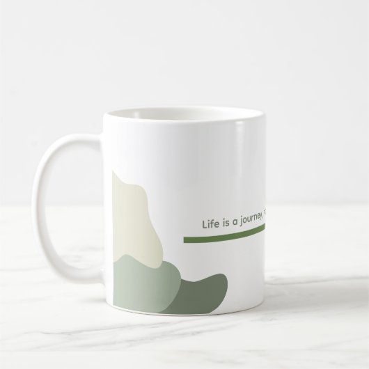 Luxuriöse Sage Theme Words Kaffeetasse (Links)