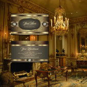 Luxuriöse schimmernde Diamanten mit Gold Effekten Visitenkarte