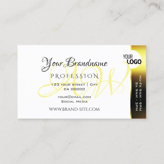 Luxuriöse schimmernde goldene Streifen hinzufügen Visitenkarte (Rückseite)